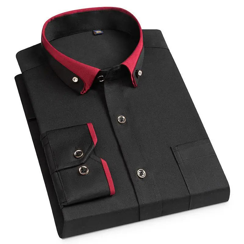 Men's Non-Iron Business Shirt with Stretch — Classic Formal Shirt for Office & Professional Occasions | Koossa