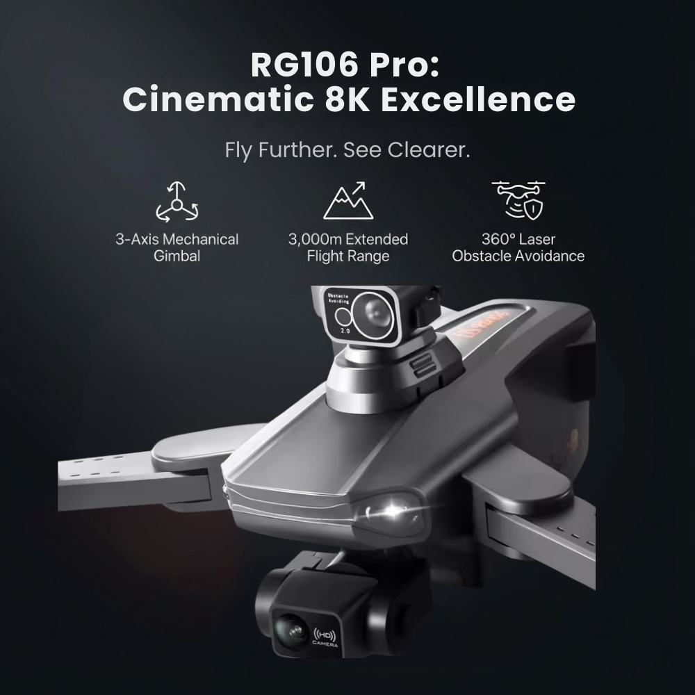 Drone Caméra 8K Double Objectif GPS Moteurs Brushless Vol Stabilisé Professionnel Photographie Aérienne | Koossa