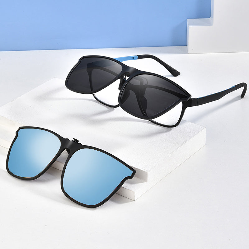 Polarised Clip-On Sunglasses Attachment for Prescription Glasses — UV Protection & Glare Reduction | Koossa