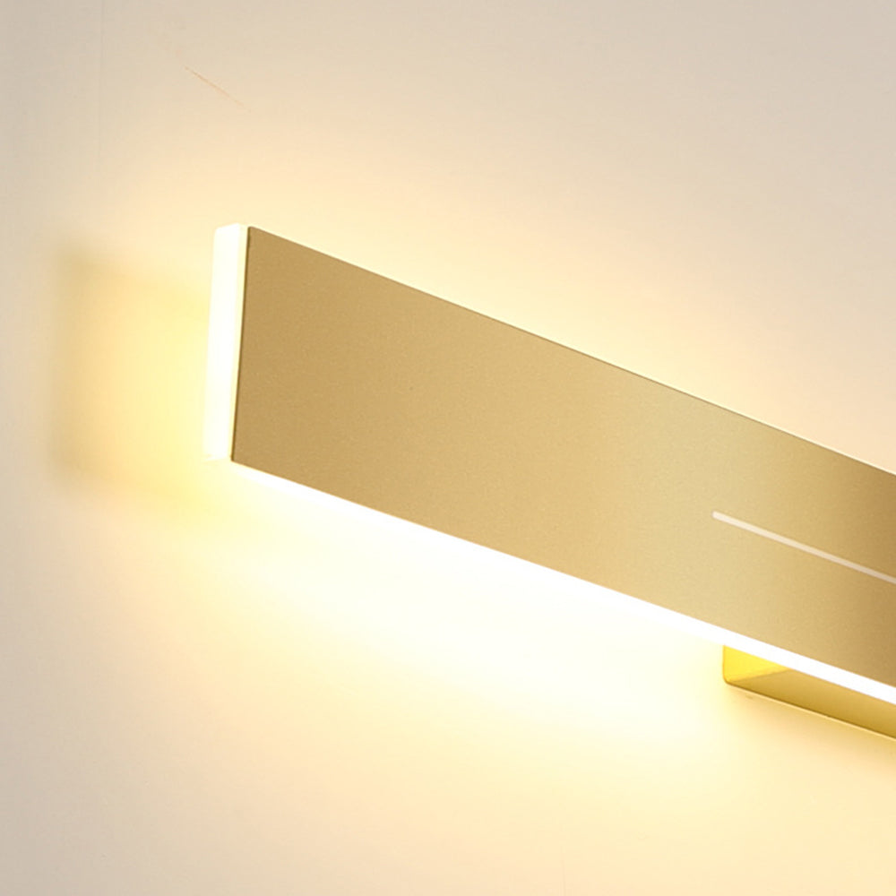 Linear LED Wall Sconce, Modern Black or Gold Metal Hardwired Wall Light for Living Room, Bedroom, Hallway, Entryway & Dining Area | Lonoma