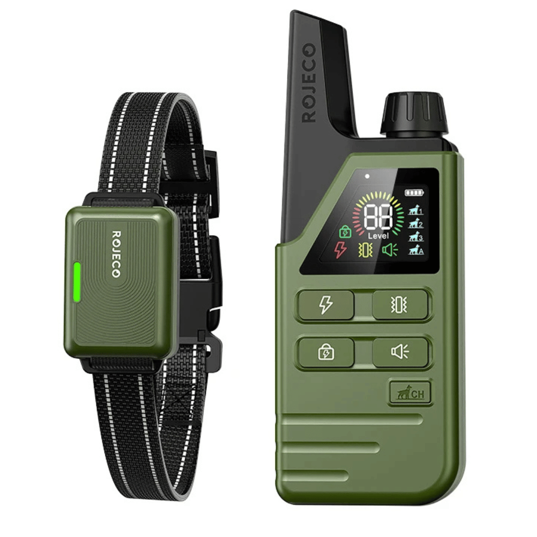 Dog Training Collar 300m Remote Waterproof Rechargeable Beep Vibration Static Small Large Dogs USB-C | Koossa
