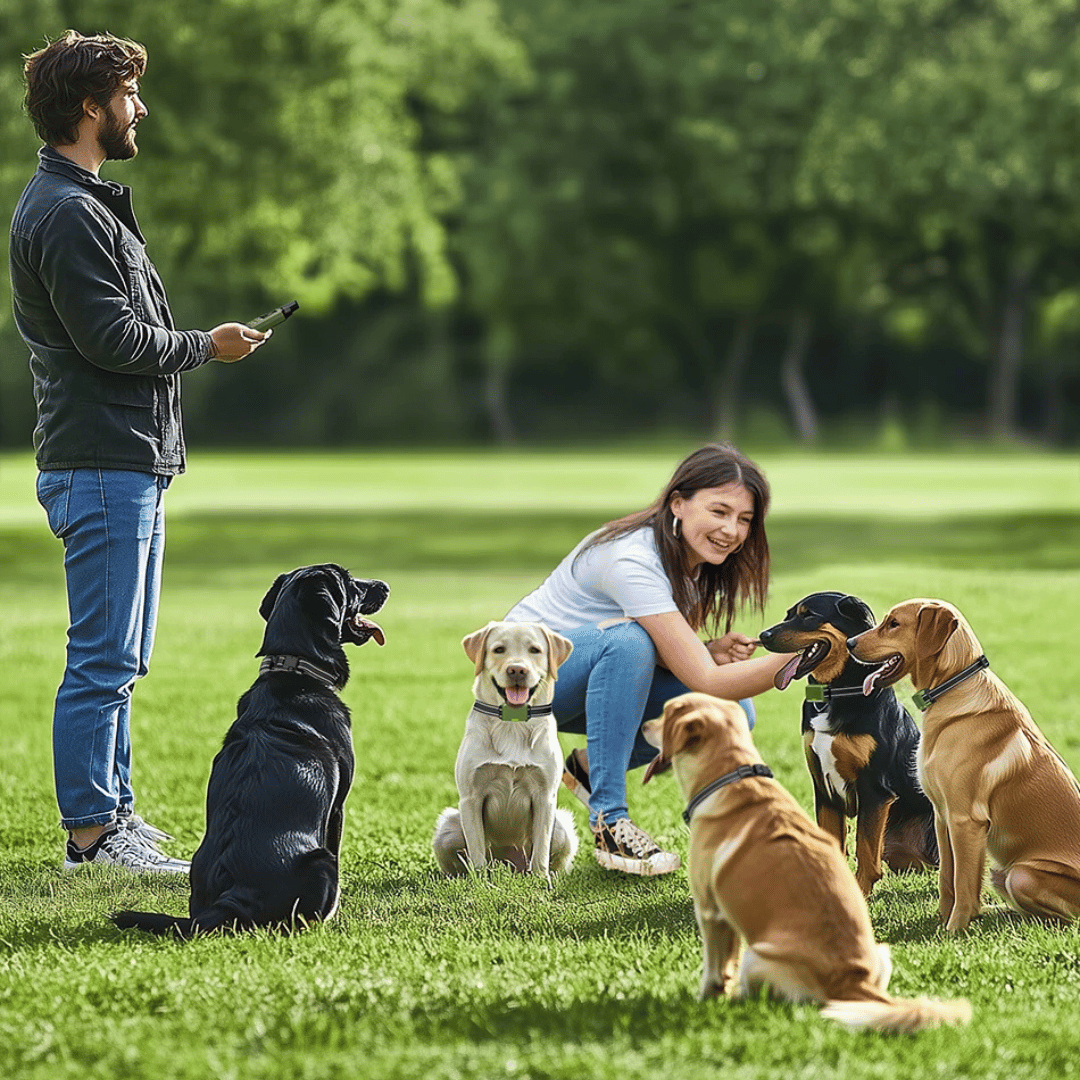 Dog Training Collar 300m Remote Waterproof Rechargeable Beep Vibration Static Small Large Dogs USB-C | Koossa