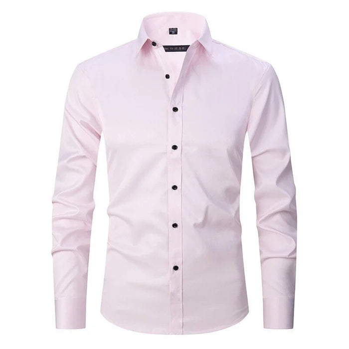 Men's Button-Down Long-Sleeved Shirt — Slim-Fit Smart-Casual Shirt for Office & Weekend Wear | Koossa