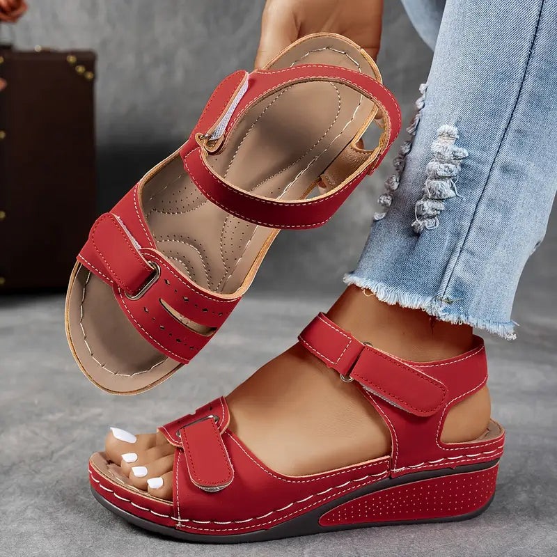 Women's Wedge Sandals with Adjustable Strap in Six Summer Colours | Koossa