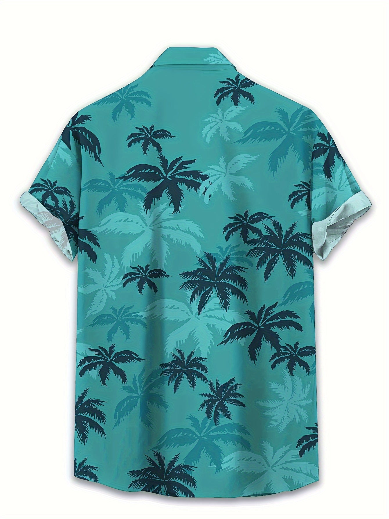 Men's Short Sleeve Shirt with Palm Print — Relaxed Summer Shirt for Casual Occasions & Beach Holidays | Koossa
