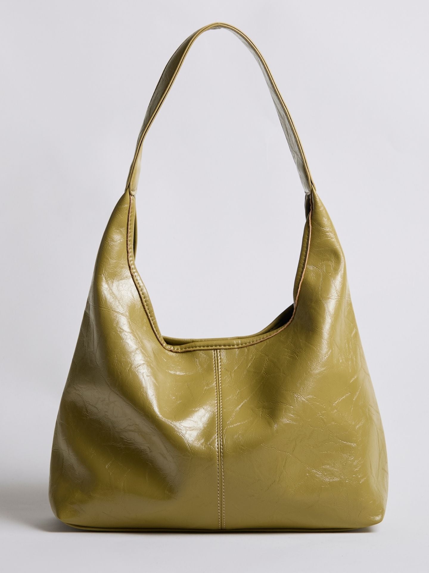 Soft Leather-Effect Tote Bag in Black with Matching Pouch | Spacious Everyday Shoulder Bag with Compartments | Koossa