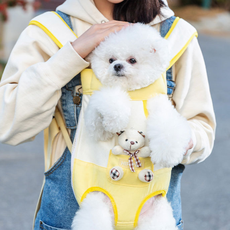 Pet Chest Carrier Backpack Breathable Mesh S–XL 1–7.5kg Hands-Free Front Bag Cat Dog Walking Hiking Travel Sling | Koossa