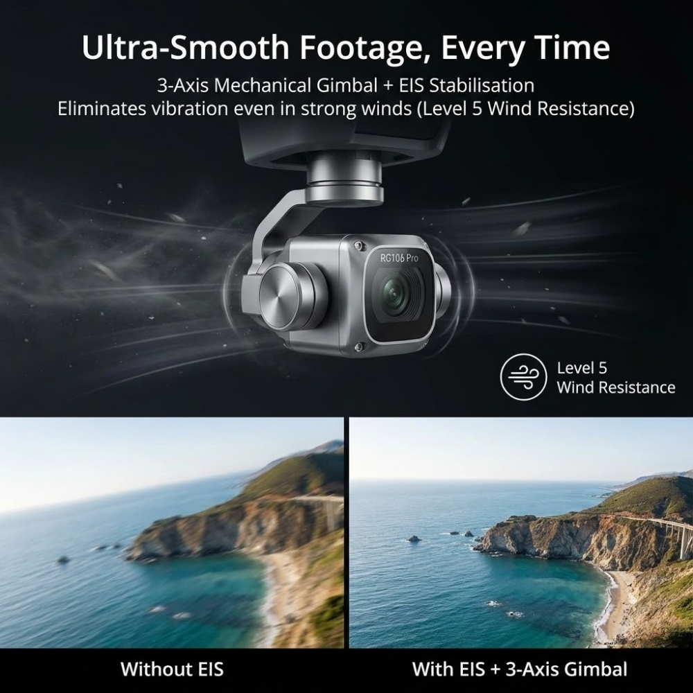 Drone Caméra 8K Double Objectif GPS Moteurs Brushless Vol Stabilisé Professionnel Photographie Aérienne | Koossa