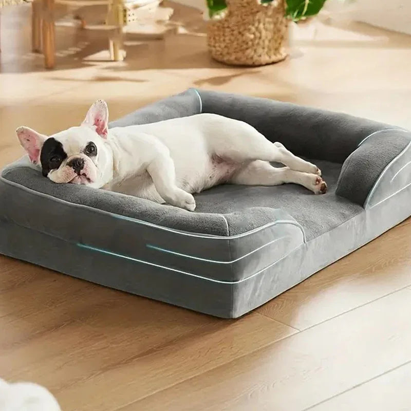 Dog Bed Orthopaedic Memory Foam Sofa Style Washable Cover Waterproof 4 Sided Bolster Large Medium Senior Joint Support | Koossa