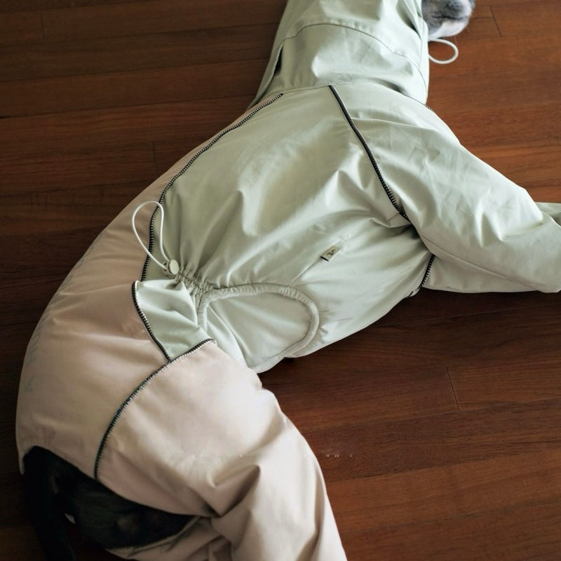 Dog Winter Onesie Fleece Lined Waterproof Whippet Greyhound Sizes 1–10 Leash Opening Windproof Suit | Koossa