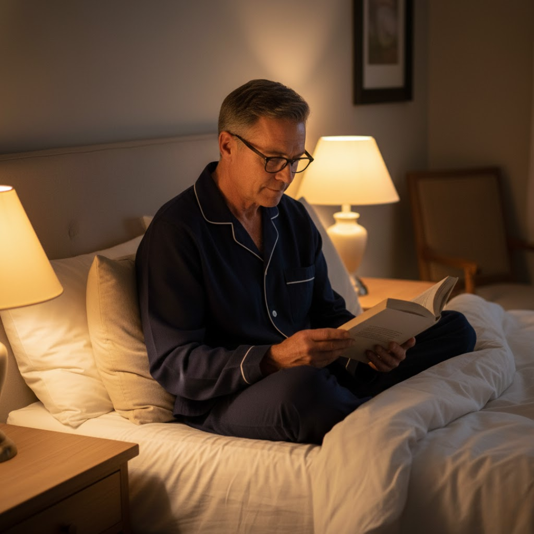 Men's Classic Button-Front Nightshirt — Elegant Loungewear for Comfortable Sleep & Relaxed Evenings | Koossa