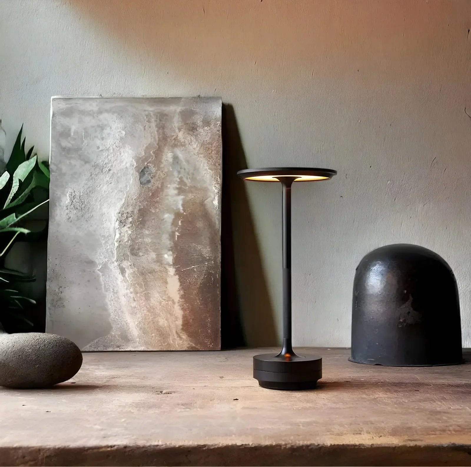 Lampe à poser sans fil LED tactile modulable trois températures de couleur ambiance intérieur extérieur | Koossa