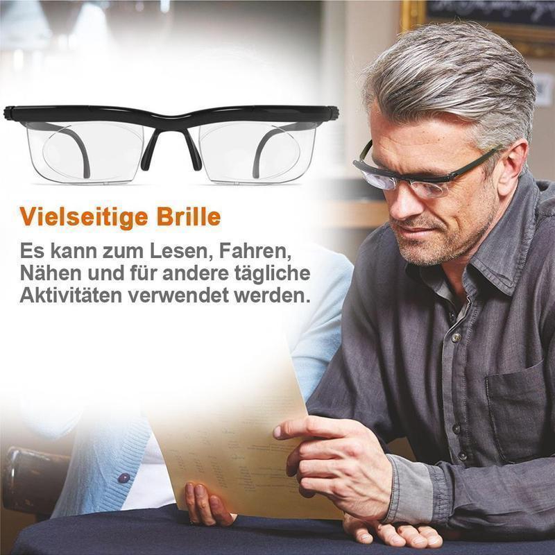 Lunettes à Dioptrie Ajustable Graduée Vision Nette Lecture Conduite Bureau Noir Unisexe Confort Léger | Koossa