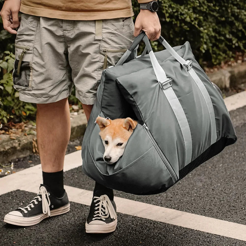 Dog Car Seat Bed Oxford Fabric Waterproof Anti-Slip Safety Buckle Small Medium Dogs Travel Home Carrier | Koossa