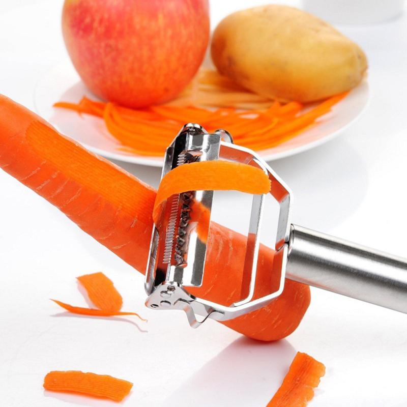 Éplucheur professionnel inox double lame pour légumes julienne cuisine rapide saine créative fait maison | Koossa