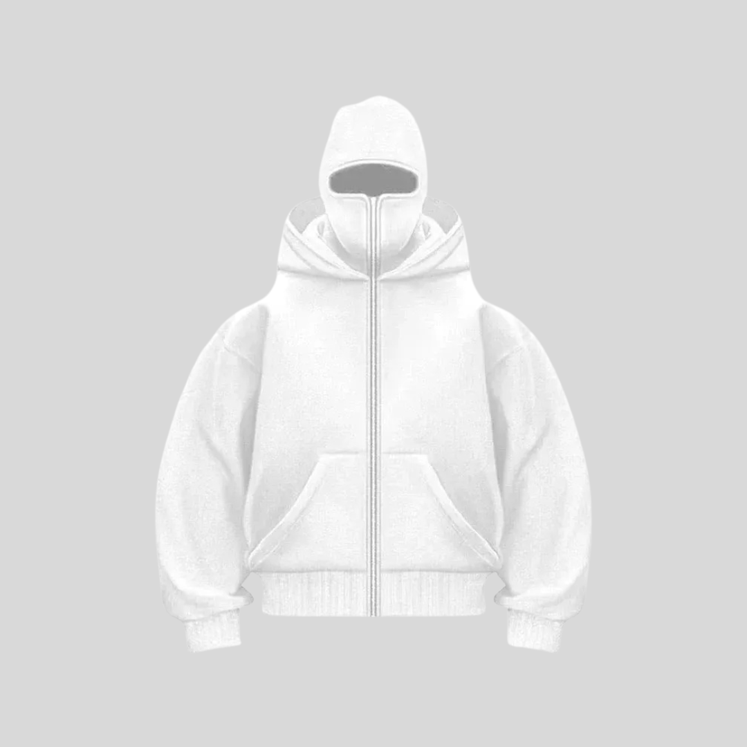 Unisex Hooded Sweatshirt with Convertible Balaclava — Versatile Everyday Hoodie for Casual Comfort & Outdoor Activities | Koossa