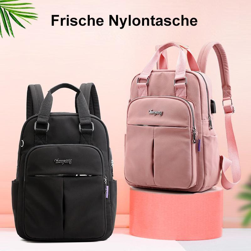 Women's Water-Resistant Everyday Backpack with USB Charging Port — Practical Travel Rucksack for Work & Leisure | Koossa