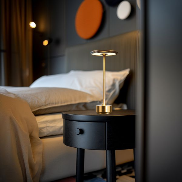 Lampe à poser sans fil LED tactile modulable trois températures de couleur ambiance intérieur extérieur | Koossa