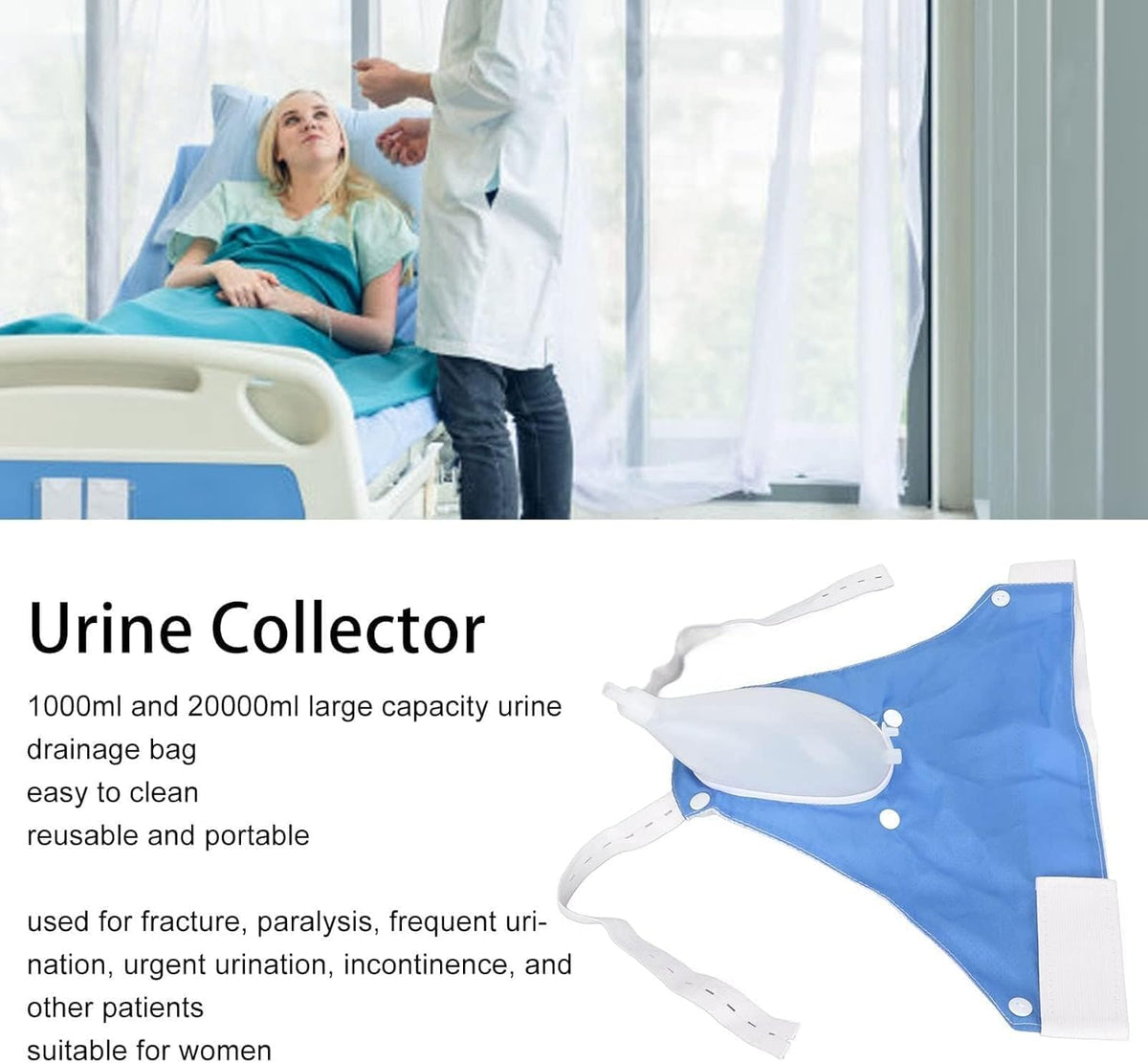 Reusable Urinary Catheter Bag System with Waist Straps, 39 in Tube, Day & Night Leg Bag Set for Adults, Wearable Collector Kit | Lonoma