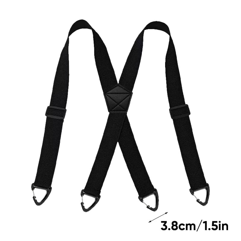 Adjustable Suspenders with 4 Clips - Non-Slip Y-Back Design for All-Day Comfort and Secure Fit | Lonoma