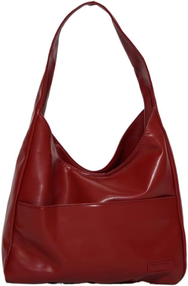 Soft Faux Leather Shoulder Bag in Contemporary Minimalist Silhouette for Work and Weekend Styling | Koossa