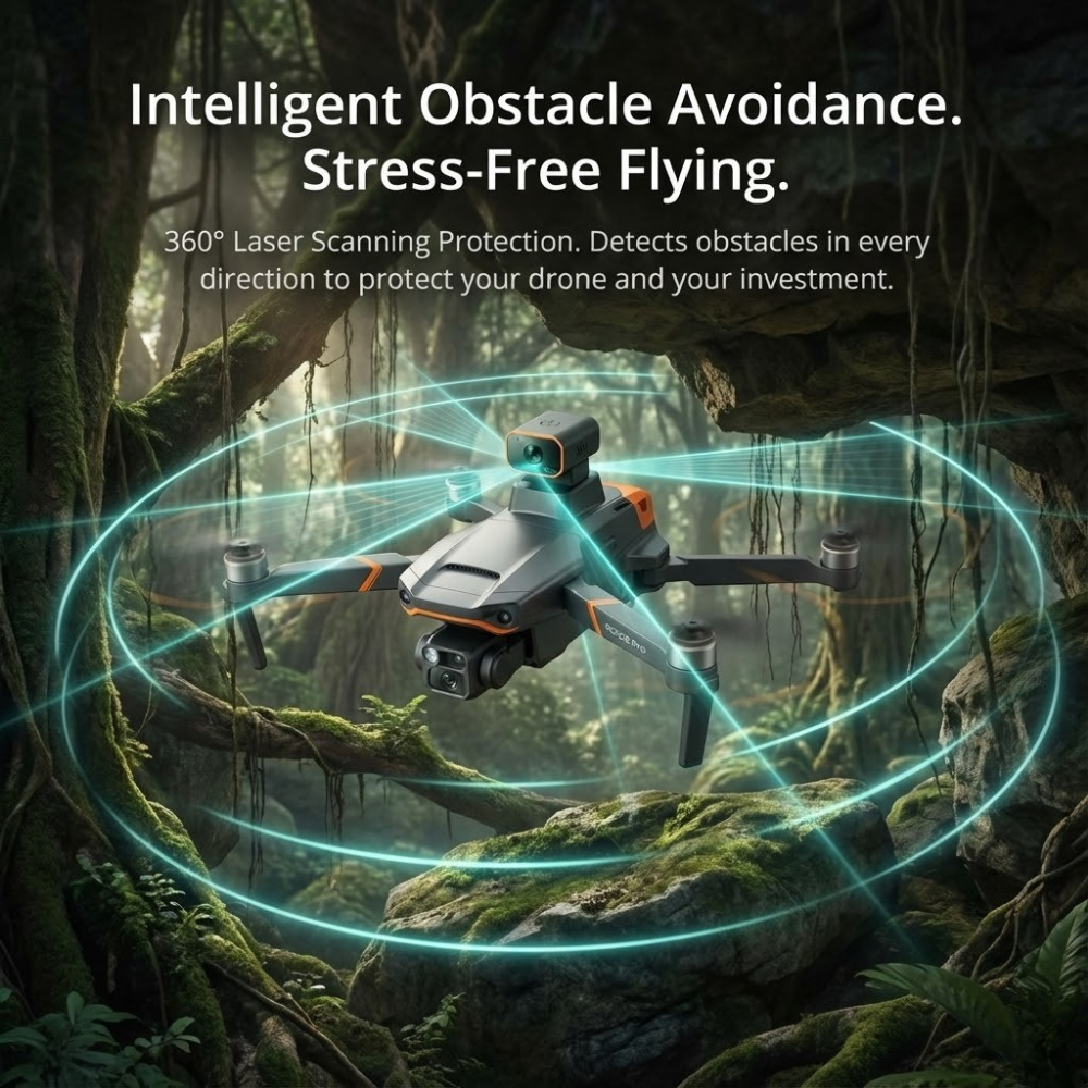 Drone Caméra 8K Double Objectif GPS Moteurs Brushless Vol Stabilisé Professionnel Photographie Aérienne | Koossa