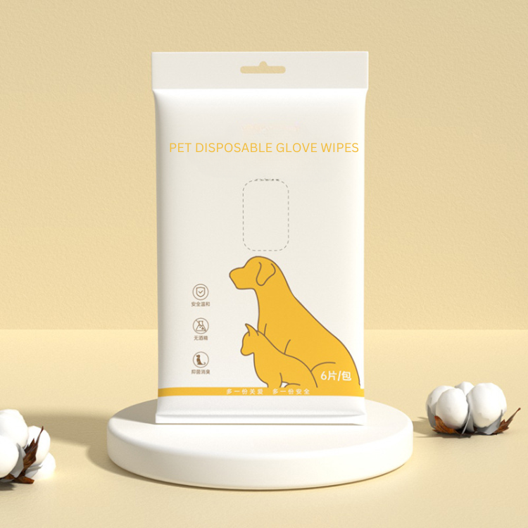 Pet Disposable Glove Wipes 6 18 36 Pieces Waterless Paw Fur Clean Cat Dog Grooming Mitt No Rinse Hygiene Wipe | Koossa