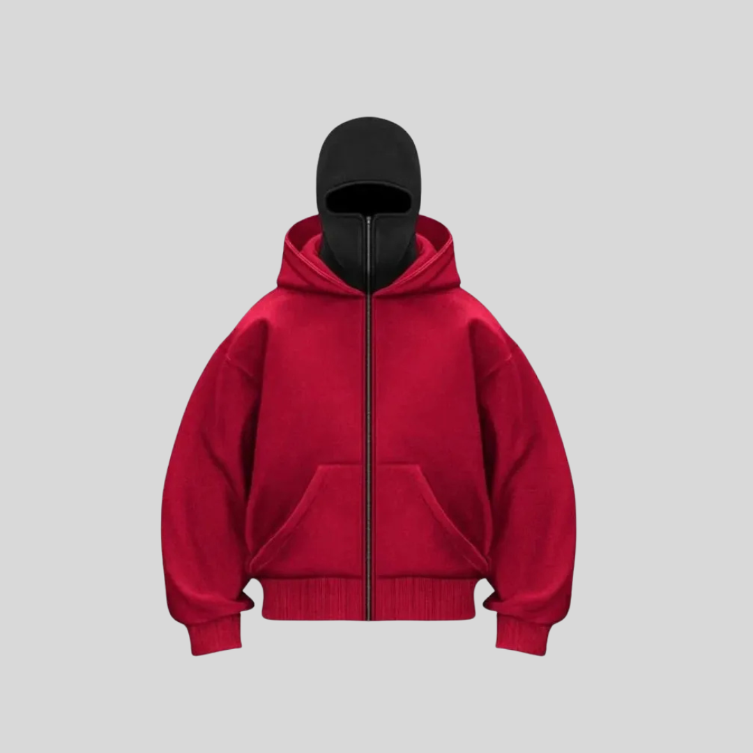 Unisex Hooded Sweatshirt with Convertible Balaclava — Versatile Everyday Hoodie for Casual Comfort & Outdoor Activities | Koossa