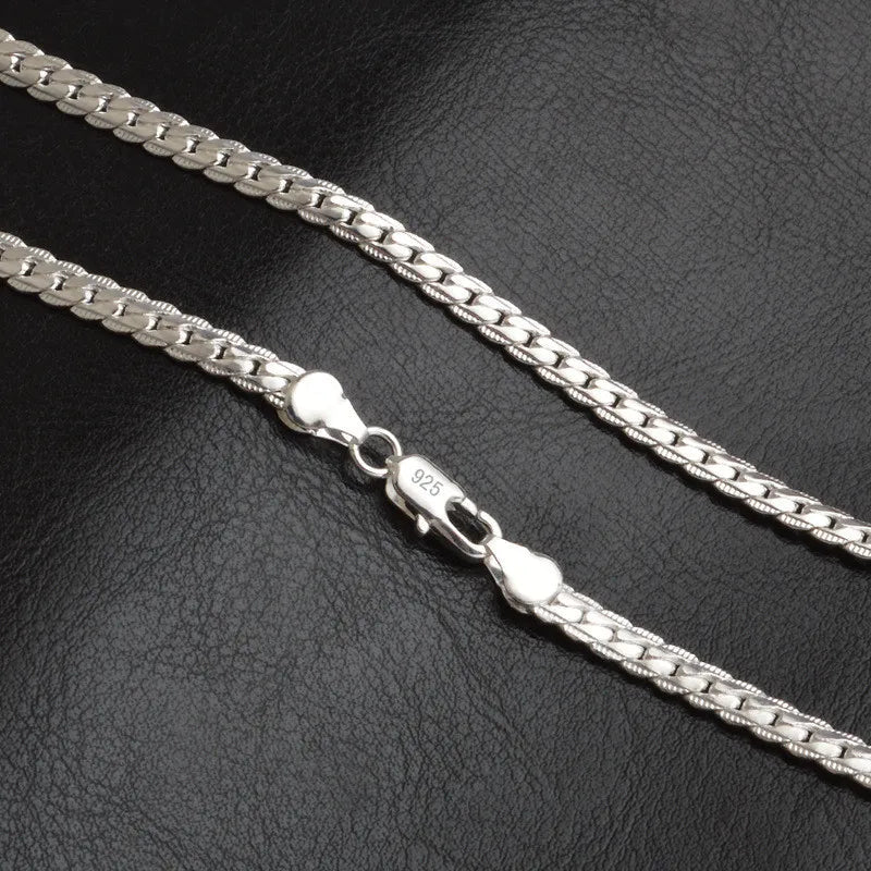 Women's Sterling Silver Chain Necklace — Elegant Timeless Jewellery for Weddings & Special Occasions | Koossa