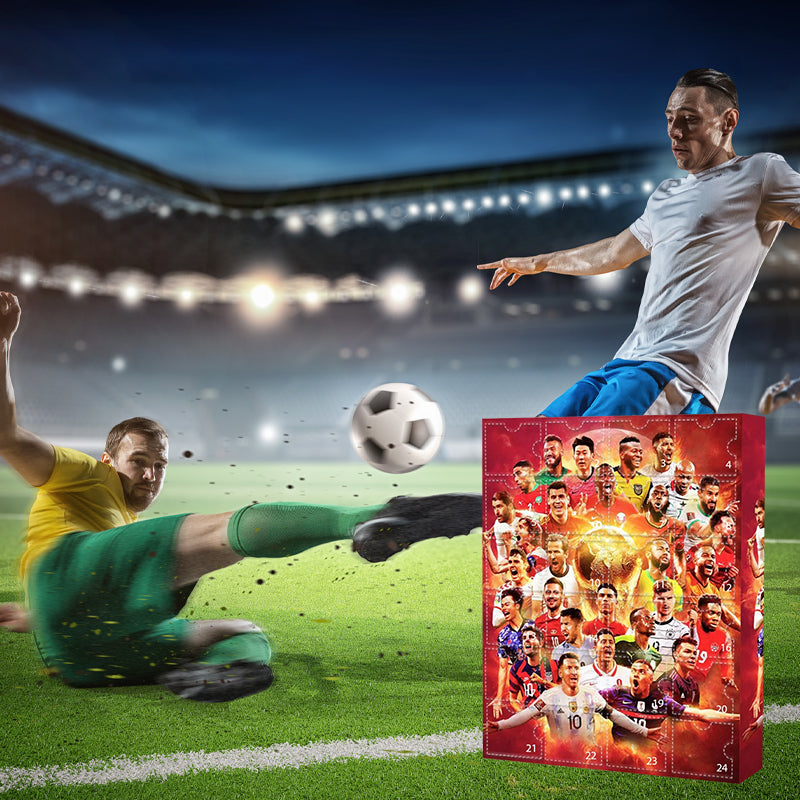 Soccer Advent Calendar with 24 Player Figurines – Daily Countdown Gift for Football Fans, Kids & Adults | Lonoma