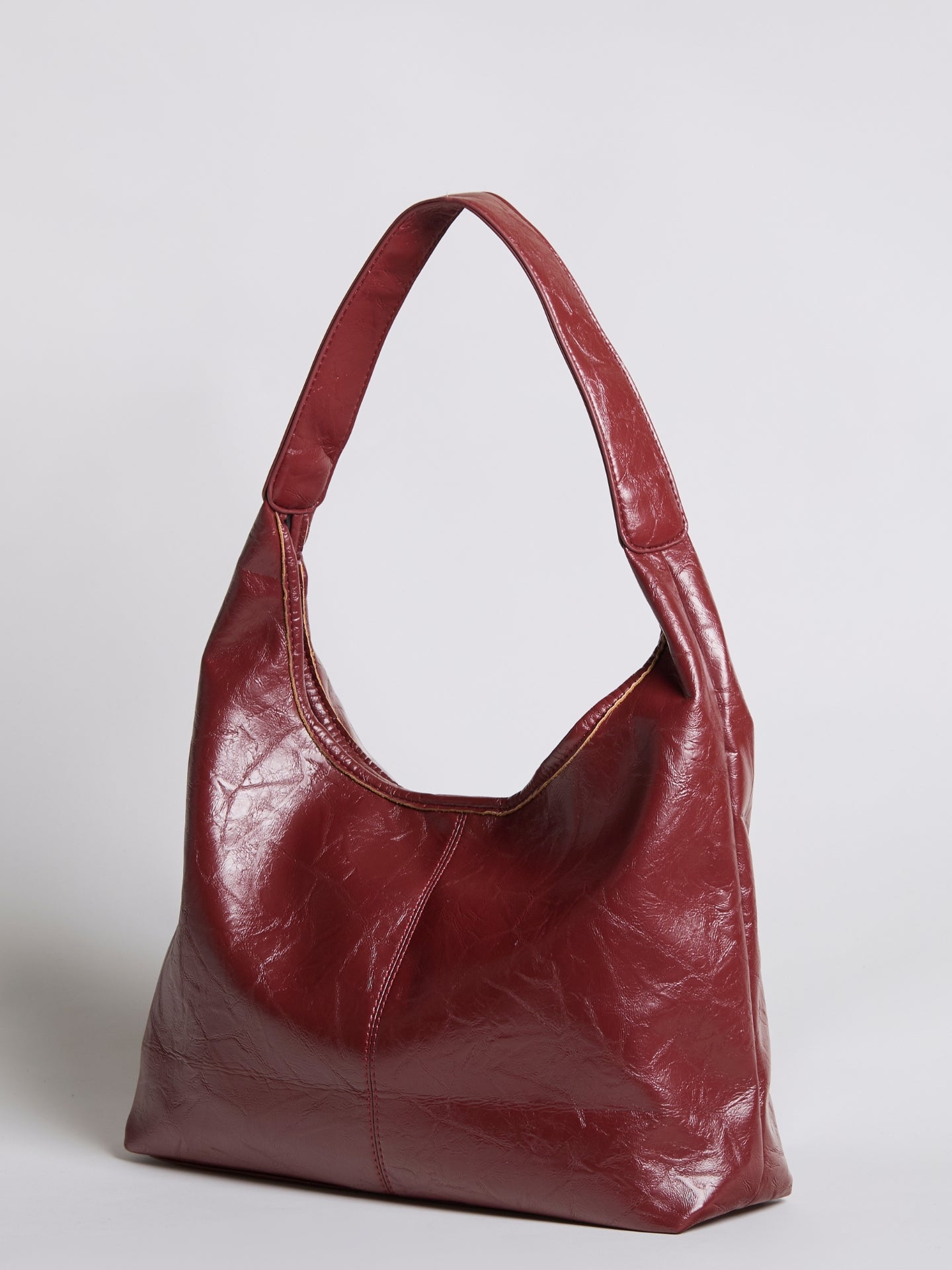 Soft Leather-Effect Tote Bag in Black with Matching Pouch | Spacious Everyday Shoulder Bag with Compartments | Koossa