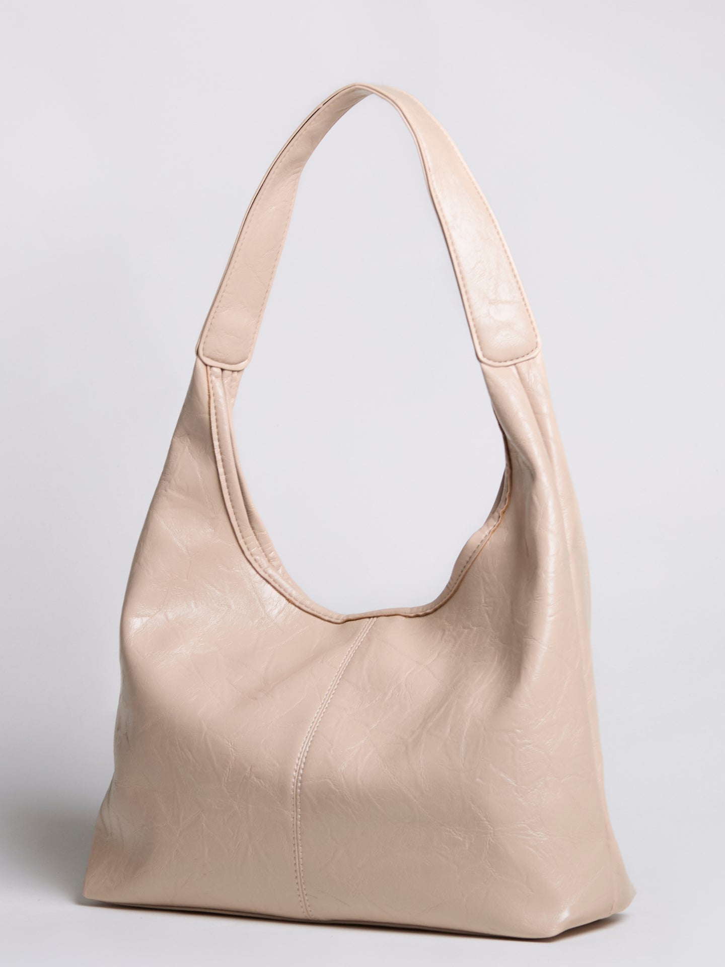 Soft Leather-Effect Tote Bag in Black with Matching Pouch | Spacious Everyday Shoulder Bag with Compartments | Koossa