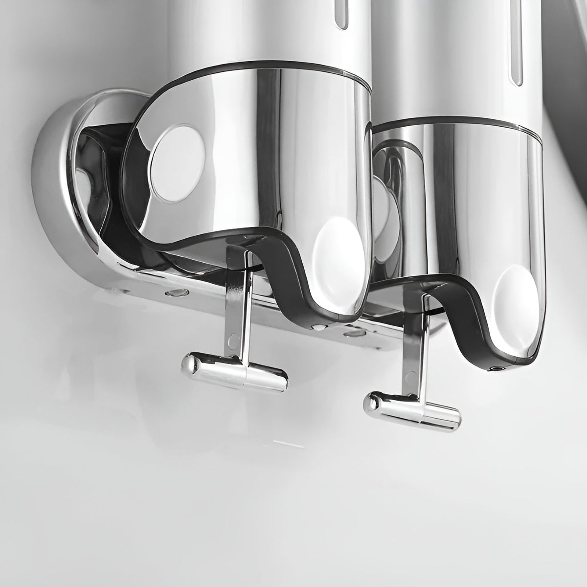 Wall Mount Soap Dispenser 17 fl oz Stainless Steel Chrome Finish for Bathroom Kitchen Shower Single Double Triple Pump | Lonoma