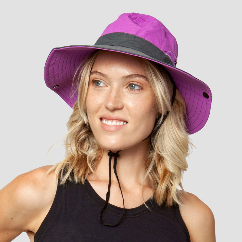 Women's Foldable Sun Hat with UPF50+ Protection — Wide Brim Packable Summer Hat for Holidays & Outdoor Activities | Koossa