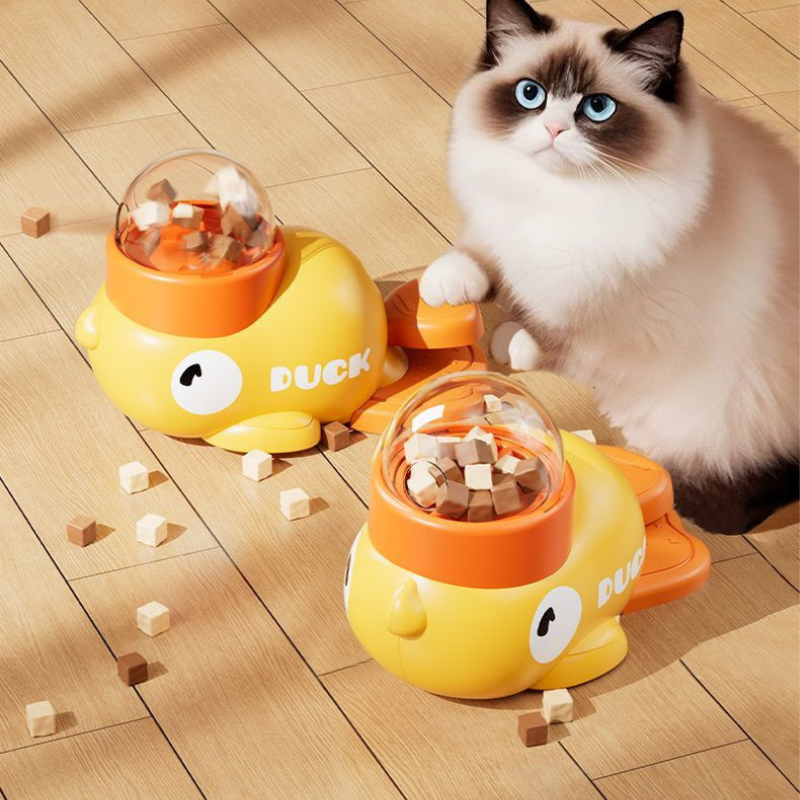 Dog Cat Treat Puzzle Toy Duck 22x14cm Slow Feeder Interactive Dispenser Mental Stimulation Kibble Toy Indoor | Koossa