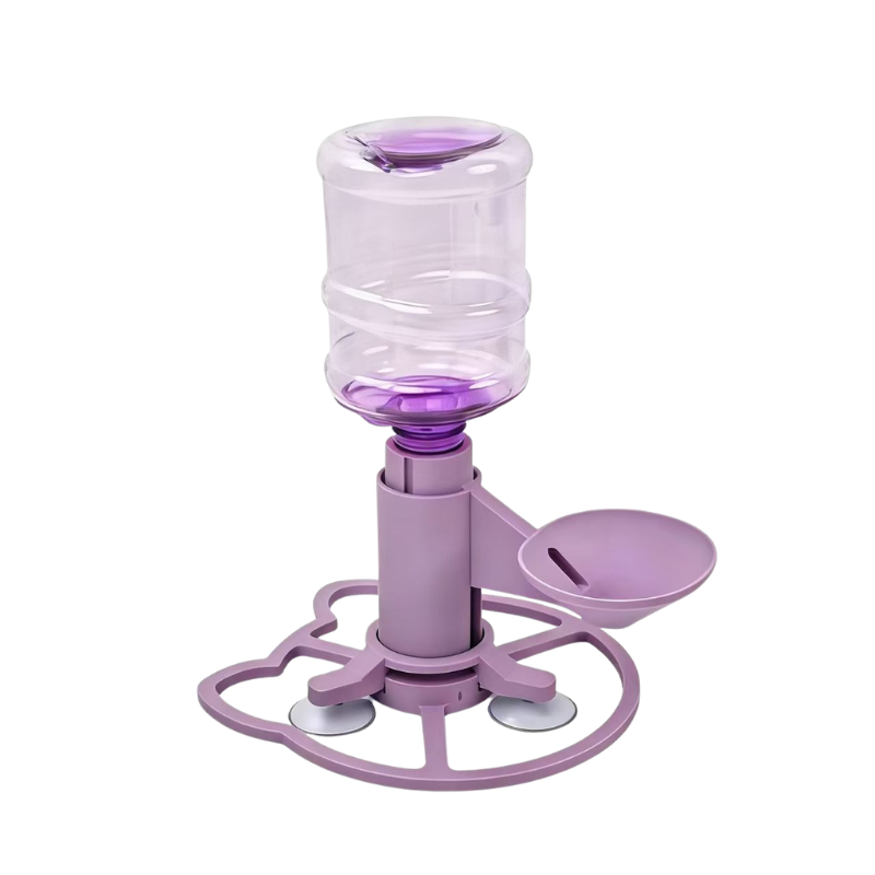 Cat Water Dispenser Gravity Bottle Auto Refill Suction Base Drinking Station No-Spill Indoor Cat Dog Blue | KoossaCat Water Dispenser Gravity Bottle Auto Refill Suction Base Drinking Station No-Spill Indoor Cat Dog Blue | Koossa
