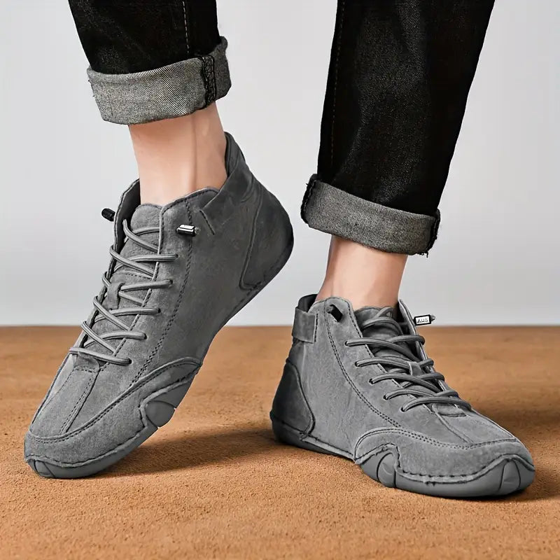 Men's Waterproof High-Top Boots — Elastic Slip-On Chelsea Boots for Outdoor & Casual Wear | Koossa