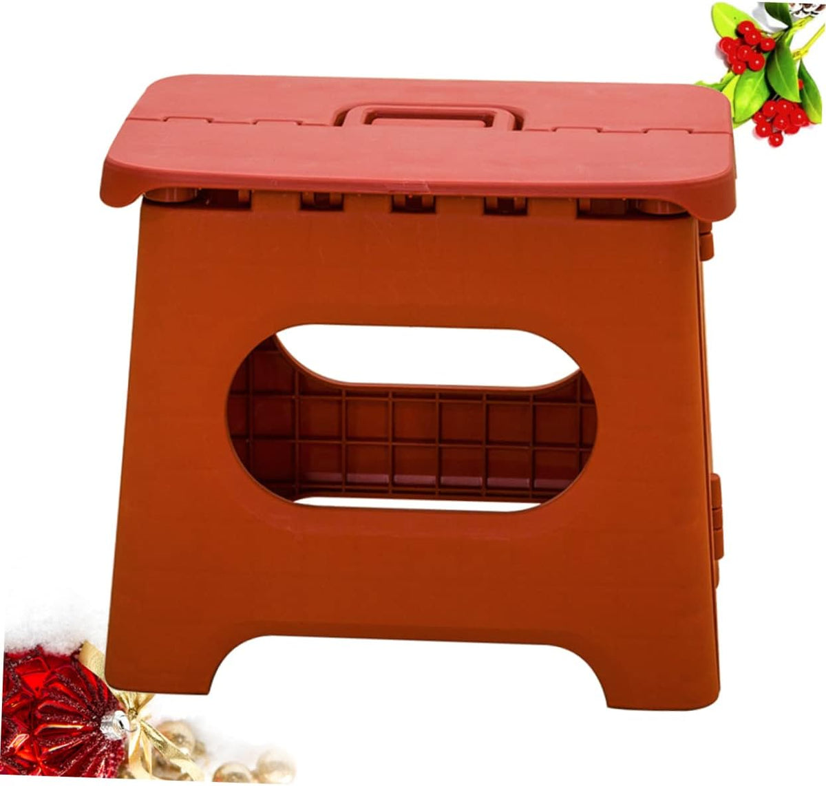 Folding Step Stool with Handle, Portable Collapsible Footstool for Kitchen, Bathroom, Kids & Adults, Non-Slip Lightweight Stepping Aid | Lonoma