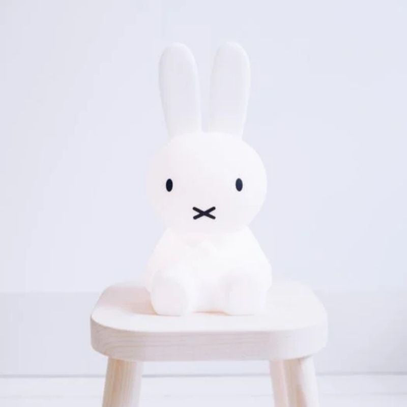 Veilleuse Lapin LED Dimable Silicone Blanc Chambre Enfant Décoration Douce Ambiance Sécurisée Bébé Nuit | Koossa