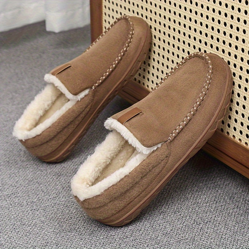 Men's Warm House Slippers — Comfortable Indoor Loafers for Winter Relaxation & Evening Wear | Koossa