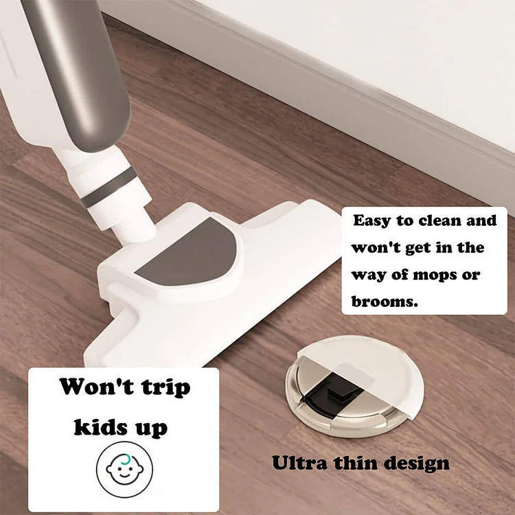 Floor-Mount Door Stopper with Push-Lock Release, Zinc Alloy Door Holder for Bedroom, Office, Hallway, Living Room Doors | Lonoma