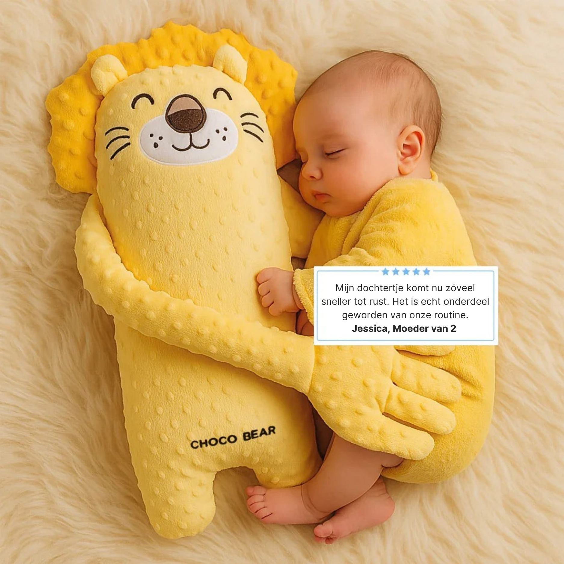 Peluche musicale à battement doux pour bébé – Aide à l'endormissement apaisant sans bruit ni lumière gênante | Koossa