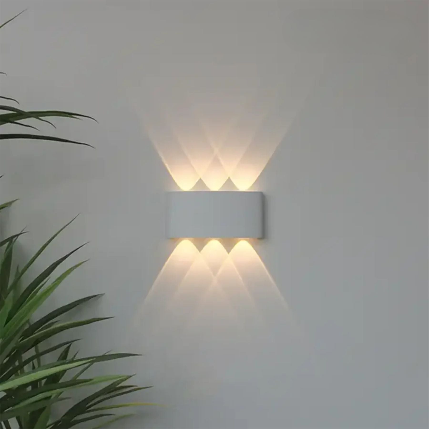 Applique murale LED IP65 double faisceau haut-bas intérieur extérieur moderne pour façade terrasse couloir | Koossa