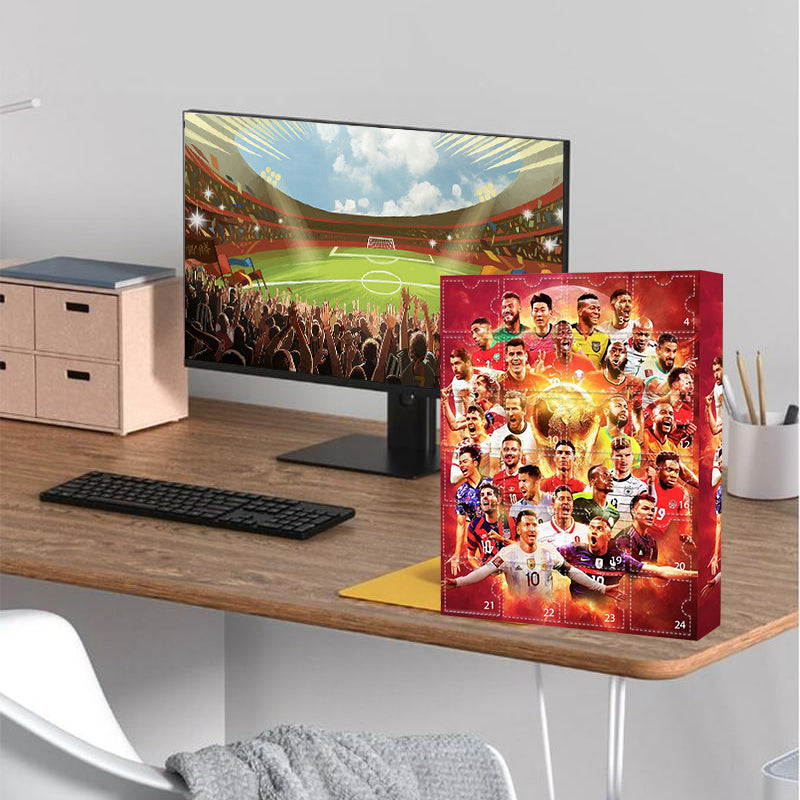 Soccer Advent Calendar with 24 Player Figurines – Daily Countdown Gift for Football Fans, Kids & Adults | Lonoma