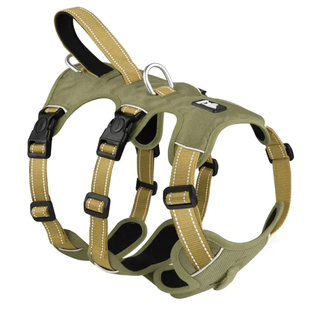Dog Harness Escape-Proof 3 Clip Points Reflective Padded No-Pull Adjustable Medium Large Walking Training Vest Chest Strap | Koossa
