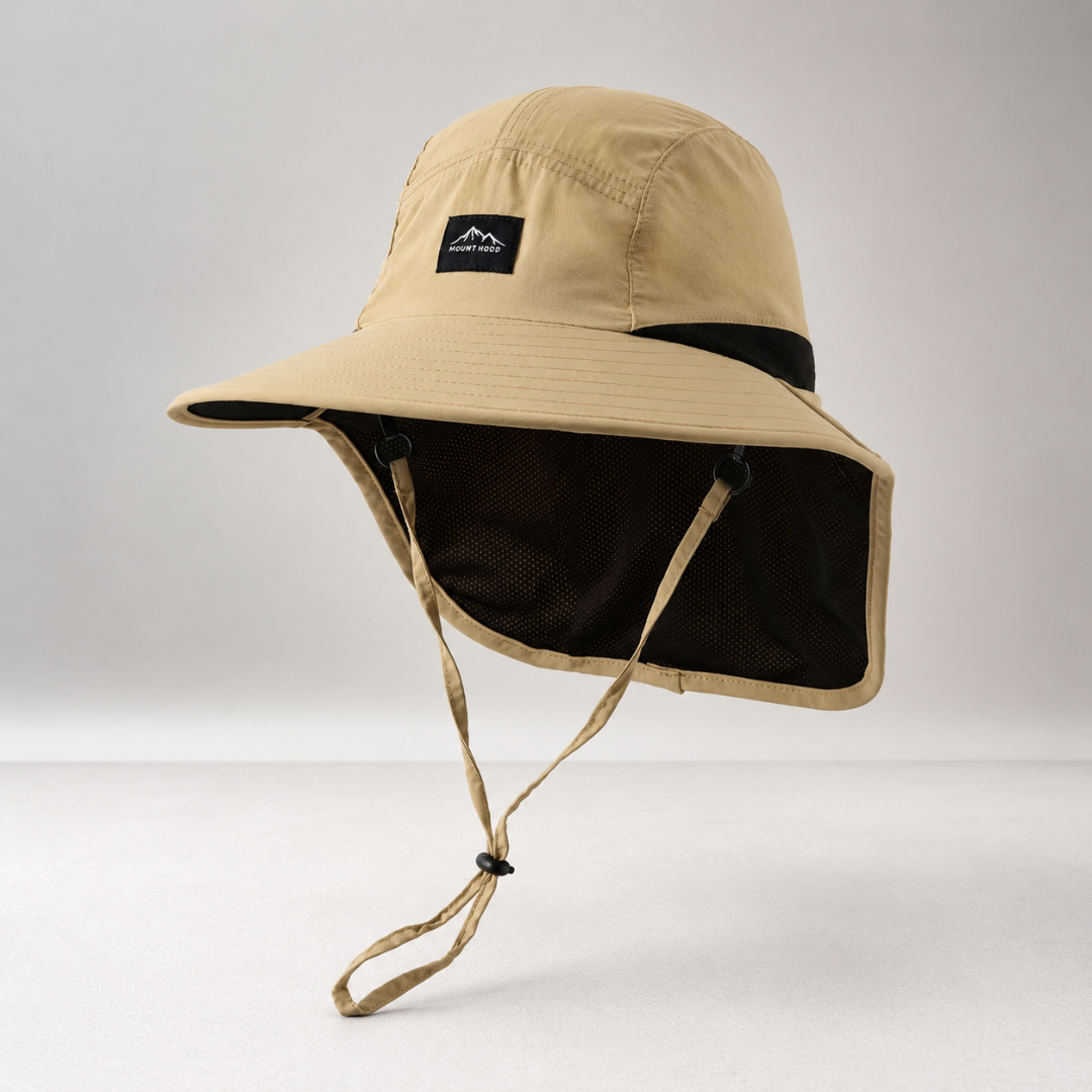 Chapeau Aventure Large Bord avec Protection Nuque Amovible Anti-UV pour Trekking Randonnée Pêche Plein Air | Koossa