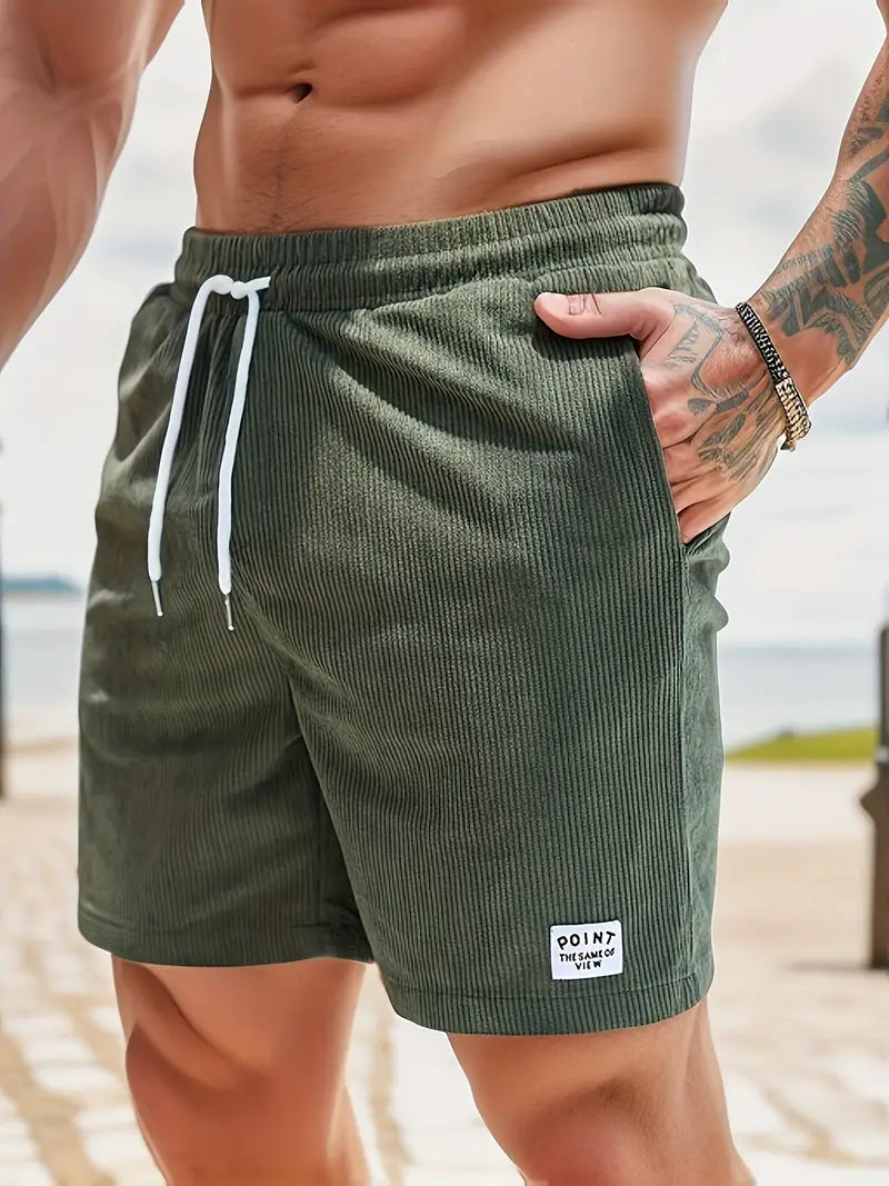 Men's Swim Shorts with Adjustable Drawstring — Casual Beachwear for Pool & Beach Holidays | Koossa