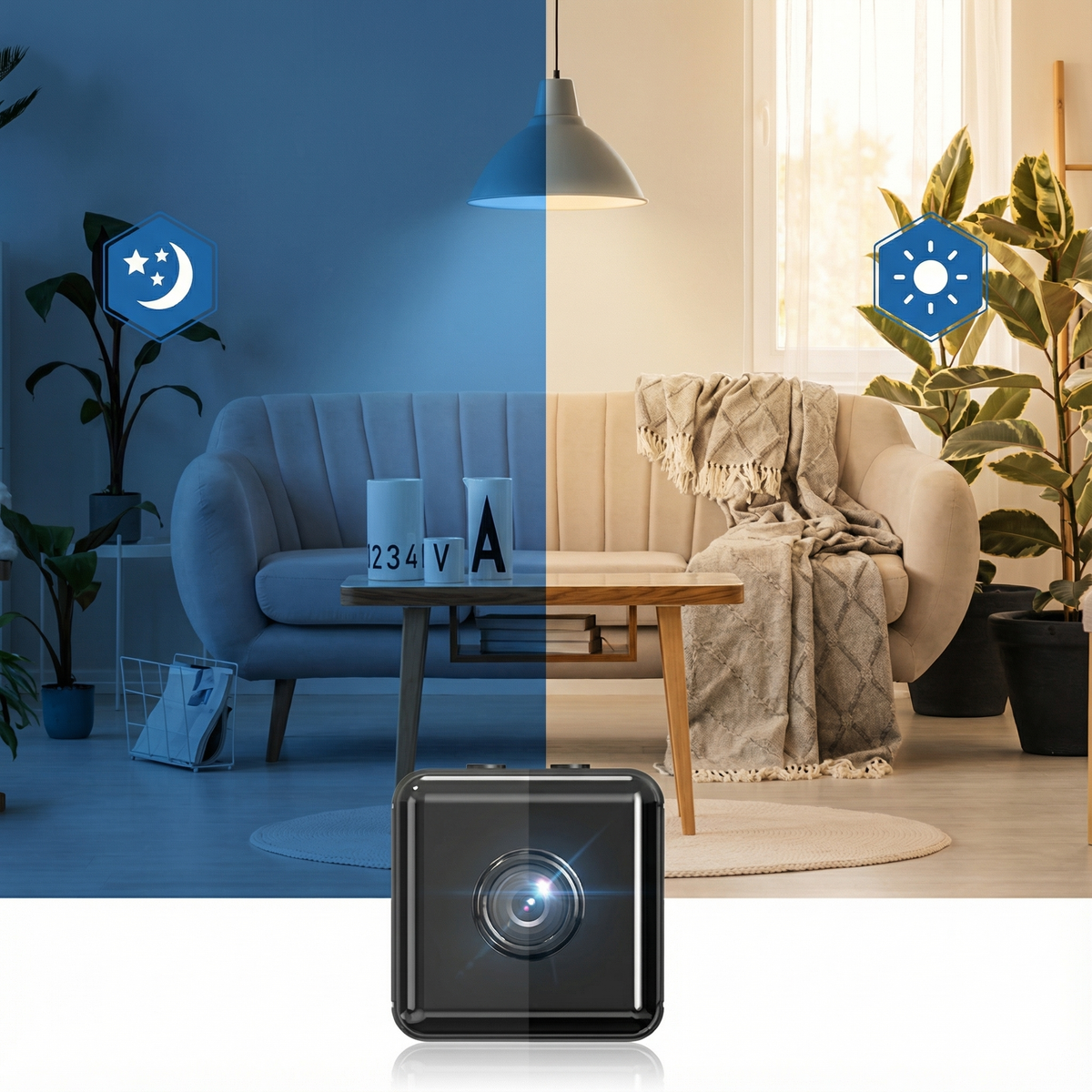 Indoor Security Camera 1080P HD Night Vision Wireless Motion Detection WiFi Pet Monitor | Lonoma