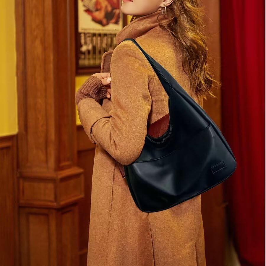 Soft Faux Leather Shoulder Bag in Contemporary Minimalist Silhouette for Work and Weekend Styling | Koossa