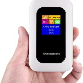 Routeur WiFi Mobile 4G LTE Portable – Connexion Sécurisée jusqu'à 10 Appareils 150 Mbps Idéal pour Voyage | Koossa